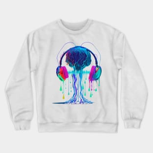 Bioluminescent Beats ft. JellyFish Crewneck Sweatshirt